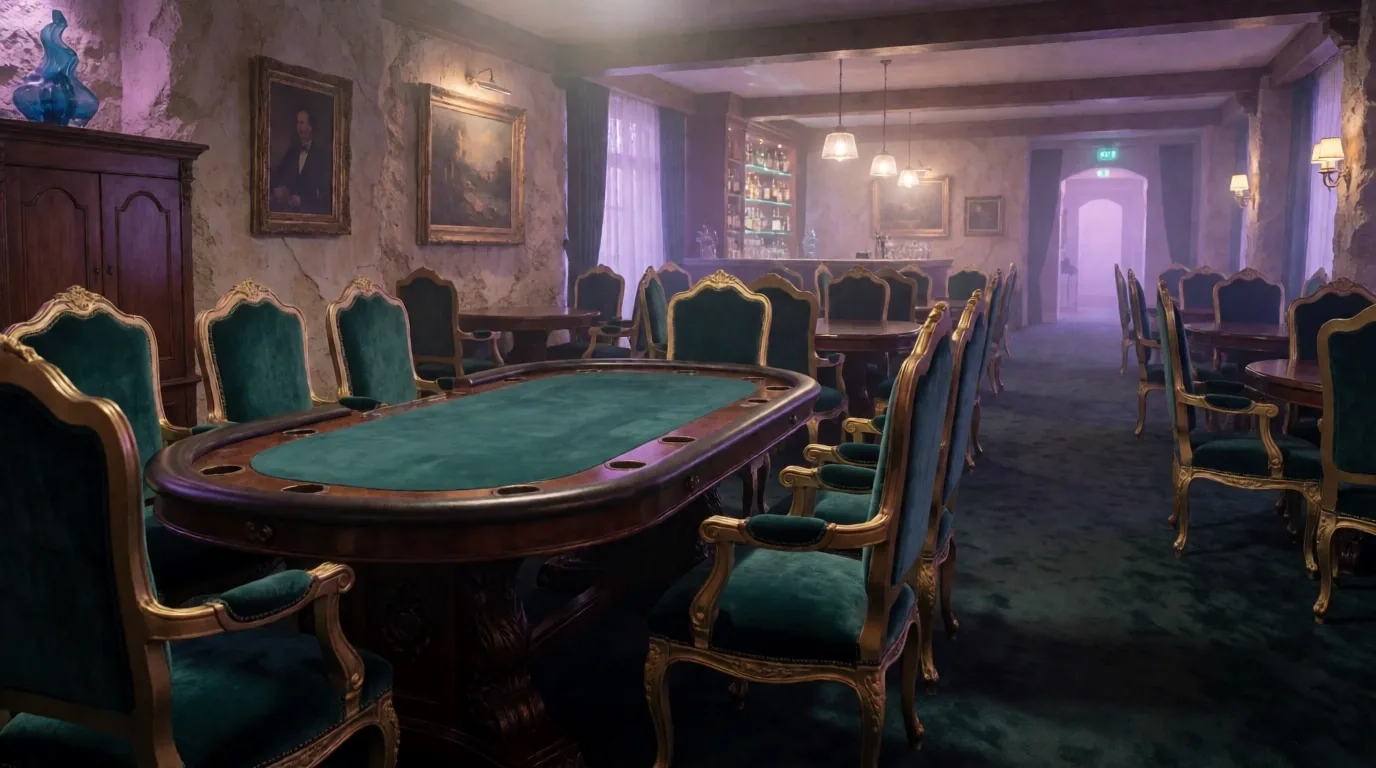 Interiér pokerového lounge Urban Forums